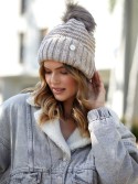 Cappuccino winter hat with cuff C32 - Online store - Boutique